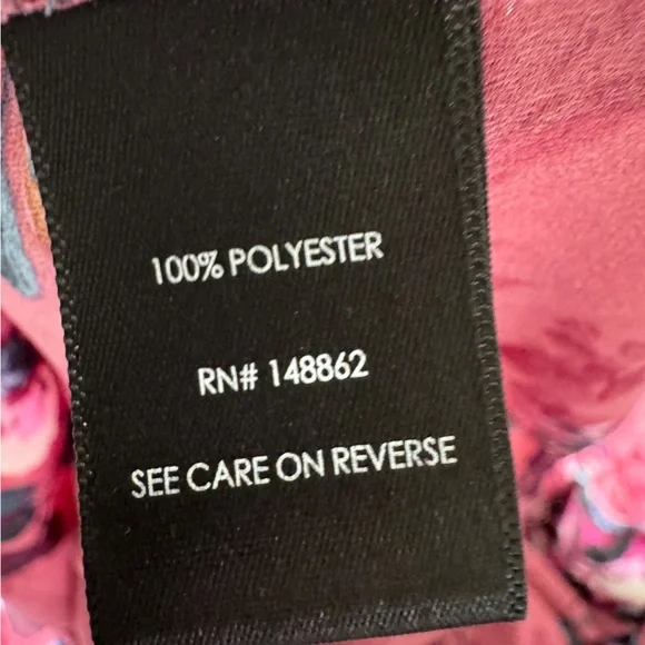 Torrid Georgette Floral Puff Sleeve Peasant Blouse 2X Pink - Picture 12 of 13